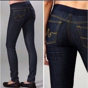 Ag Adriano Goldschmied Blue Jeggings with Classic Denim Look Size 25